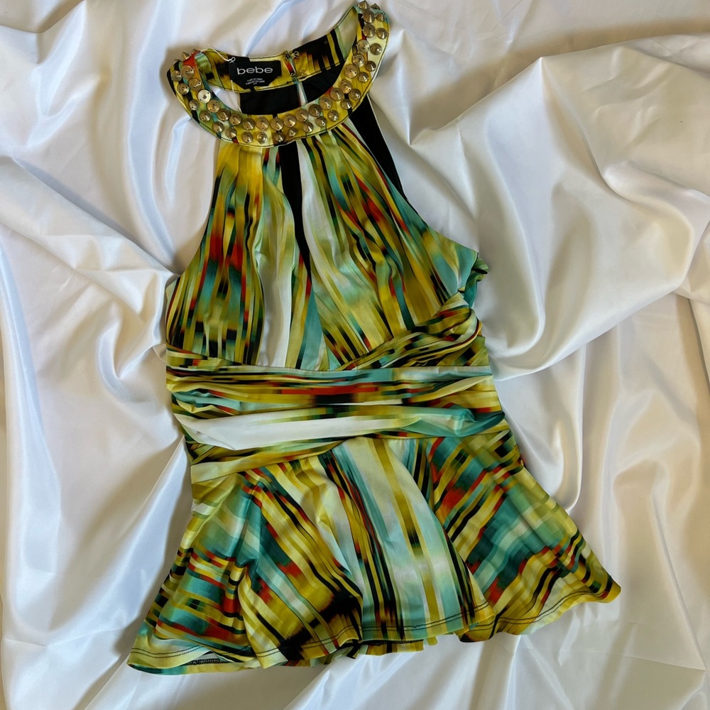 BEBE Y2K Studed tank
